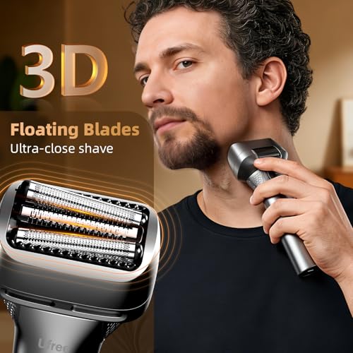 Ufree Electric Foil Shaver for Men, Wet & Dry Cordless Razor with Trimmer
