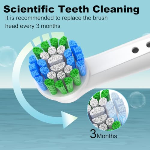 16-Pack Oral B Electric Toothbrush Replacement Heads | Compatible with Pro 1000, Genius X, Vitality, Smart 1500