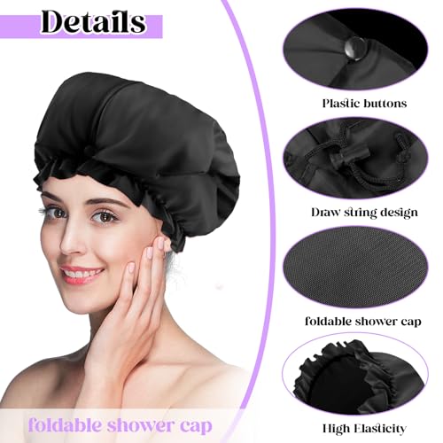 Extra Large Waterproof Shower Cap for Braids & Long Hair