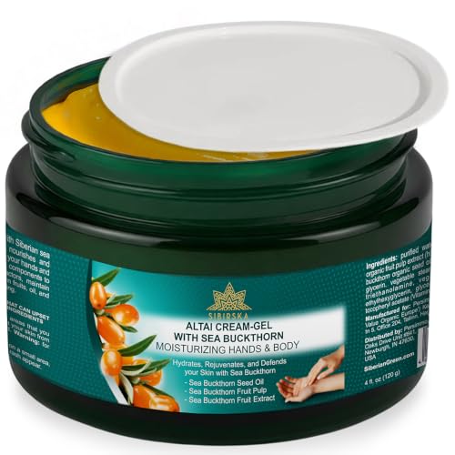 Siberian Green Sea Buckthorn Omega 7 Moisturizing Hand & Body Cream Gel