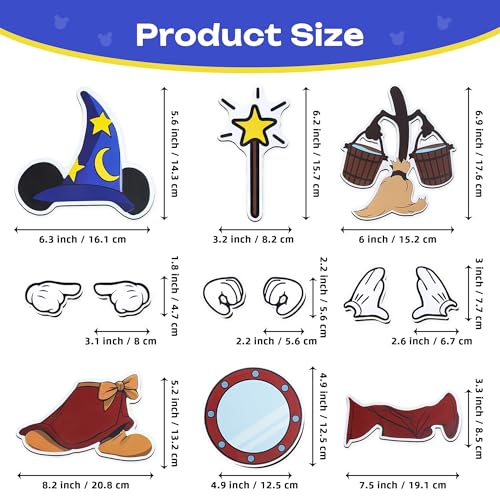 Magical Mouse Theme Cruise Door Magnets Set - 12 Pcs Waterproof