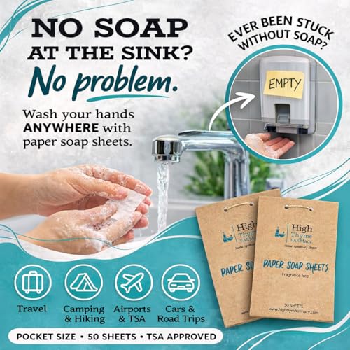 Travel Soap Sheets - 150 Count Unscented Portable Hand Soap