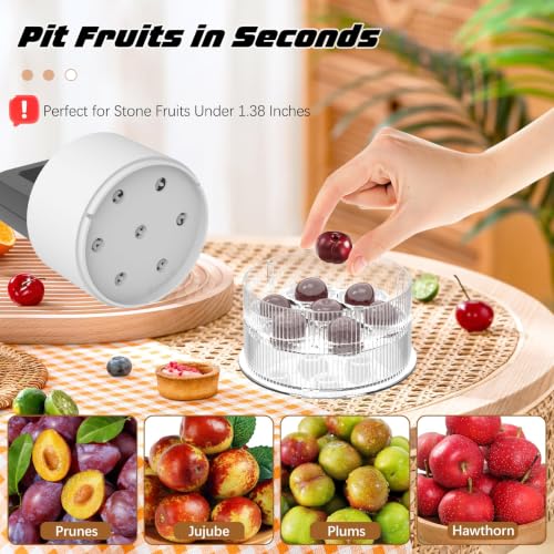 Fanlory Cherry Pitter Tool - 7-Hole Multi-Function Corer for Easy Pitting