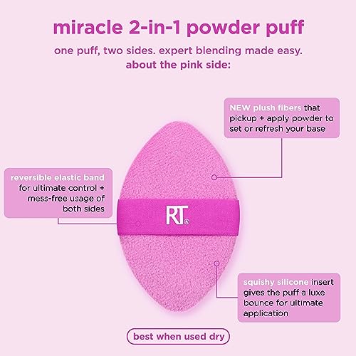 Real Techniques Makeup Sponge & Powder Puff Set for Blending & Setting
