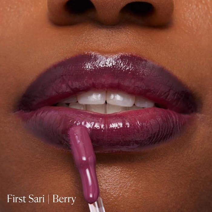 Lassi Lips Staining Lip Oil - Long-Lasting Berry Color with Mango Seed Oil & Vitamin E | 0.14 oz
