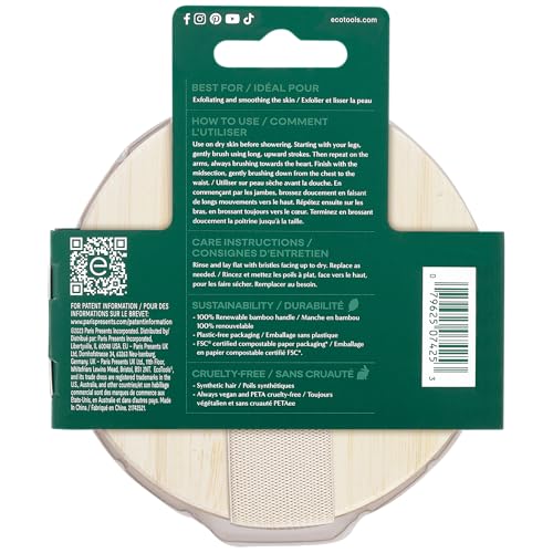 EcoTools Dry Body Brush for Exfoliating & Circulation Boost