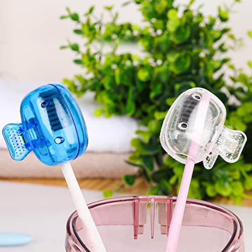 6 Pack Portable Toothbrush Covers - Colorful Travel Protectors