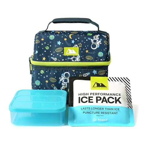 Arctic Zone Kids Dual Compartment Lunch Box with Ice Pack