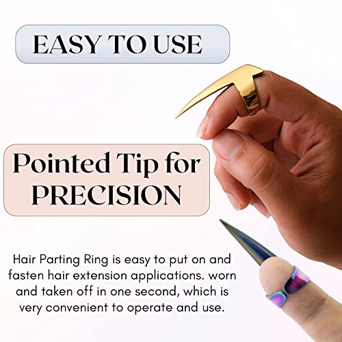 Stainless Steel Hair Parting Tool - Quick Sectioning Ring