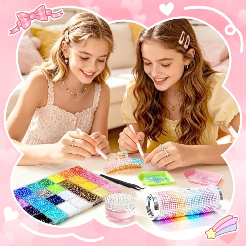 28 Colors Bedazzling Kit with 30000 Rhinestones & Glue