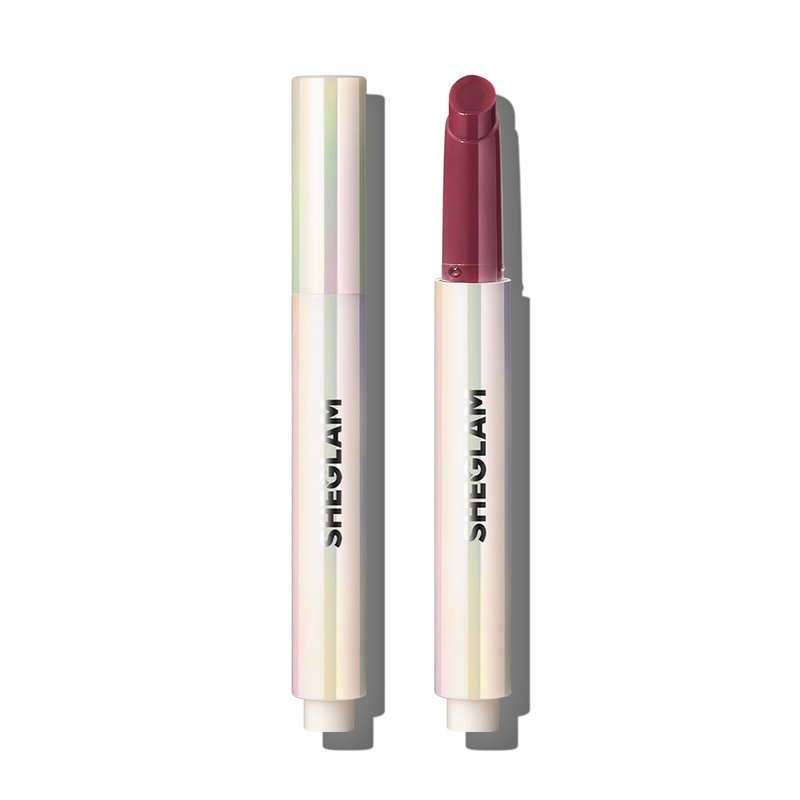 Moisturizing Solid Lip Gloss - Non-Sticky Lipstick with Coconut Oil | Berry Season