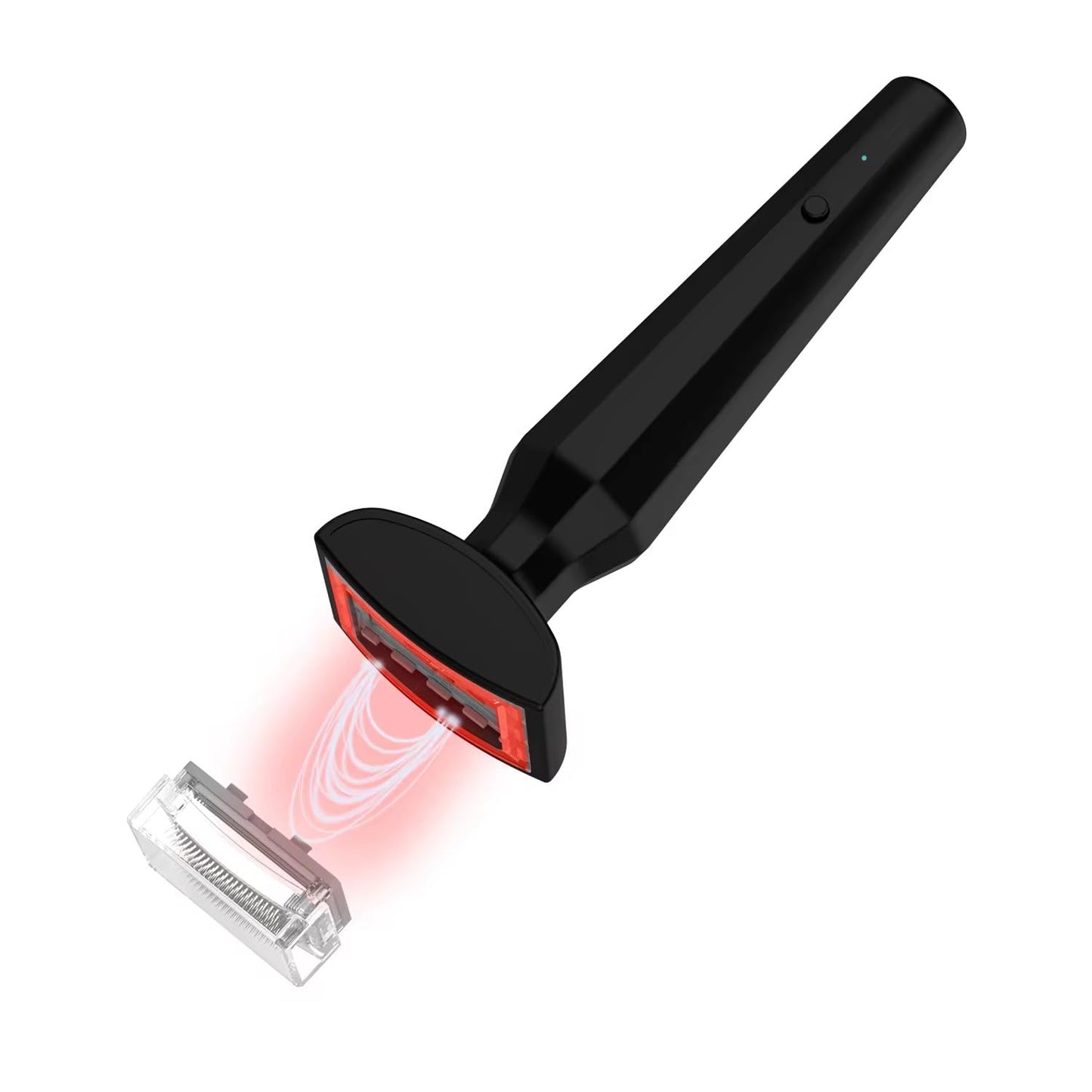 Derma Stamp 0.25 mm for Scalp & Skin | 4-in-1 Microneedling Tool with Red Light Therapy & Vibration