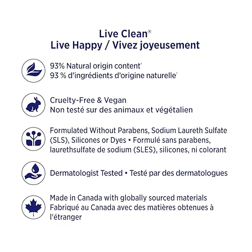 Live Clean Fresh Water Hydrating Liquid Hand Soap 17 Oz – Organic & Vegan