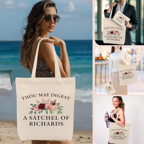Richards 835 Funny Sarcastic Canvas Tote & Cosmetic Bag Set for Women - Versatile Gift