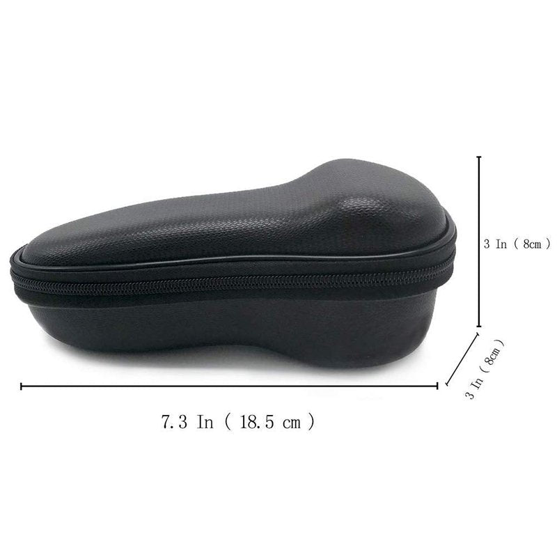 INVODA Storage Case for Electric Shavers (3800/3500/2300/2100 Series) | High-Density EVA 1680D Material | 7.09x3.15x2 Inches | Waterproof Shock-Resistant Storage (Black, Case Only)