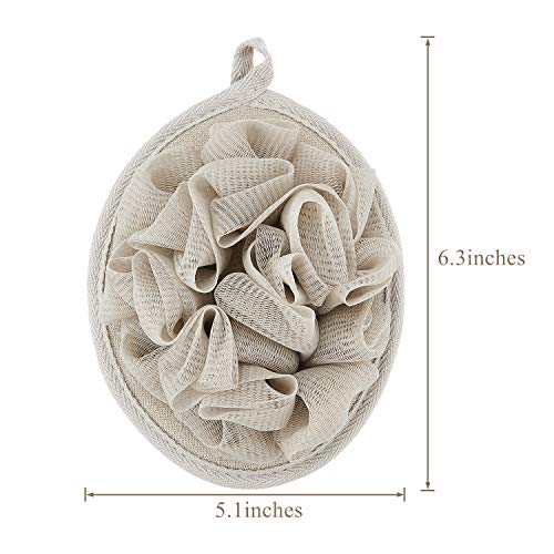 Boao Mesh Bath Shower Pouf Set of 6 - Exfoliating Body Sponges for Smooth Skin