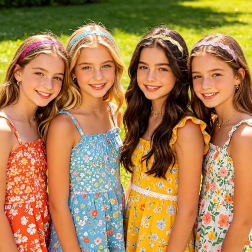 WILLBOND Glitter Wave Non-Slip Headbands – 10 Pcs Velvet Stretch Hair Accessories (Variation: Glitter Wave)