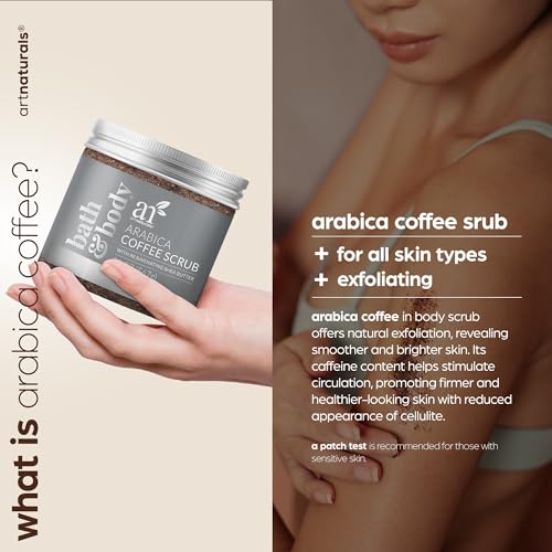 ArtNaturals Arabica Coffee Body Scrub - Exfoliating Moisturizer for Skin, Cellulite & Aging - 20 oz