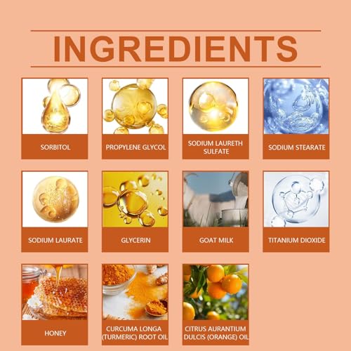 4 PCS Turmeric Soap for Dark Spots | Hydrating Bar for Face & Body