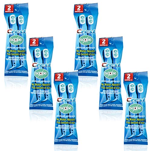 Crest Scope Mini Disposable Toothbrushes with Toothpaste (12 Pack)