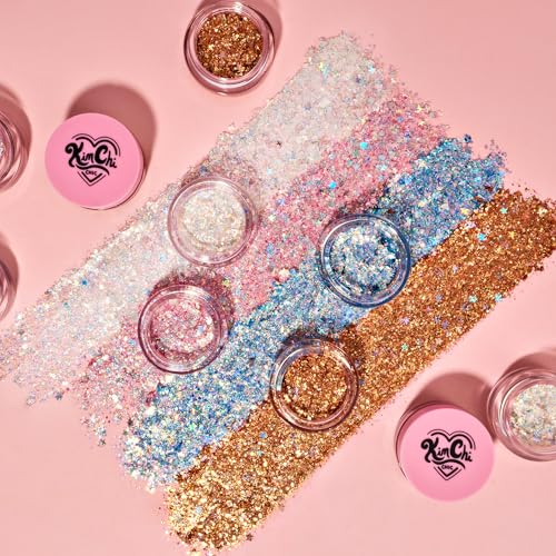 KimChiChic Glitter Sharts - Multi-Use Chunky Body & Hair Glitter Gel, Vegan, 2.5g