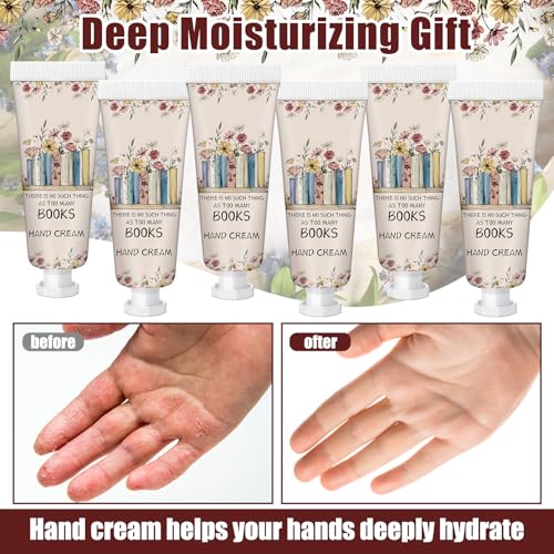 Leelosp 12 Pcs Mini Hand Cream Set - Travel Size Gift for Book Lovers