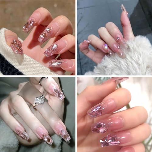 810-Piece Multi-Shaped Nail Rhinestones Set for Nail Art & Crafts