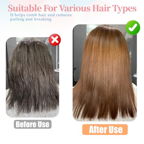 Portable Round Hair Brush for Short Hair - Heat Resistant Wood