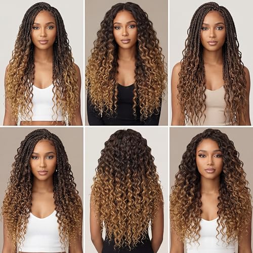 Burgundy Red Deep Wave Braiding Hair - 26 Inch, 2 Packs for Black Women