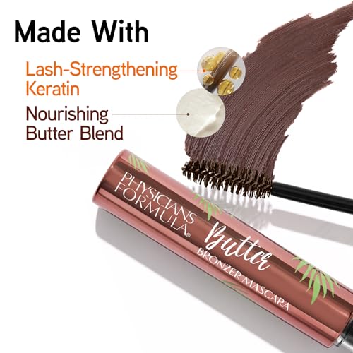 Physicians Formula Butter Bronzer Mascara - Keratin-Infused Volumizing Formula in Rich Bronze