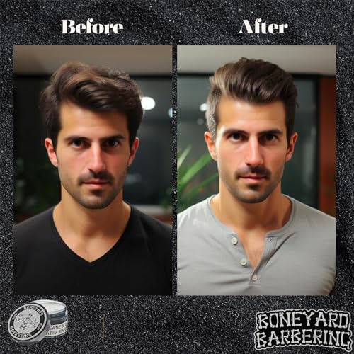 Boneyard Barbering Matte Hair Pomade for Men - 4 Oz, Strong Hold