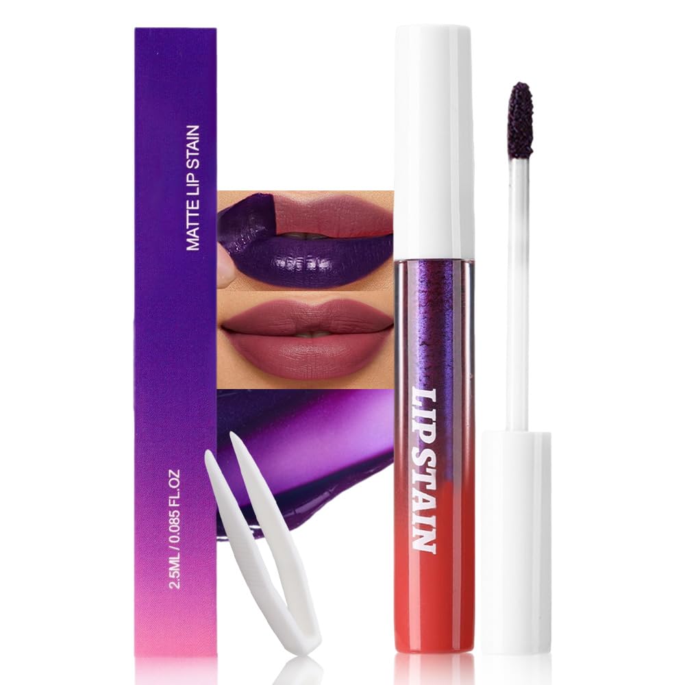 Warm Nude Pink Lip Stain - Matte Finish, Transfer Proof, Long Lasting Waterproof Lip Tint | Highly Pigmented 24-Hour Wear
