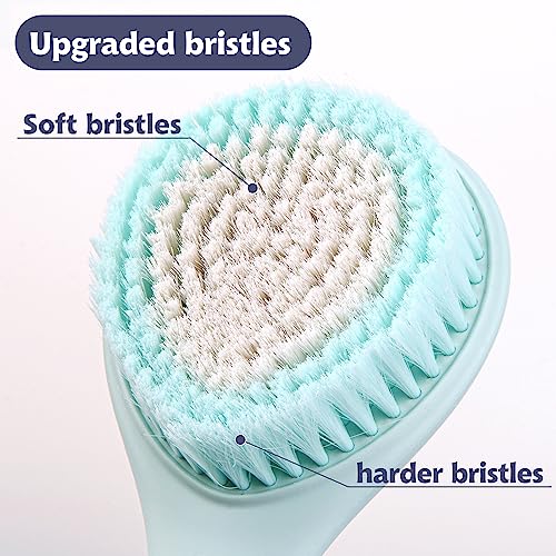 BEDELITE Blue Long Handle Back Scrubber for Shower 16.4 Inches