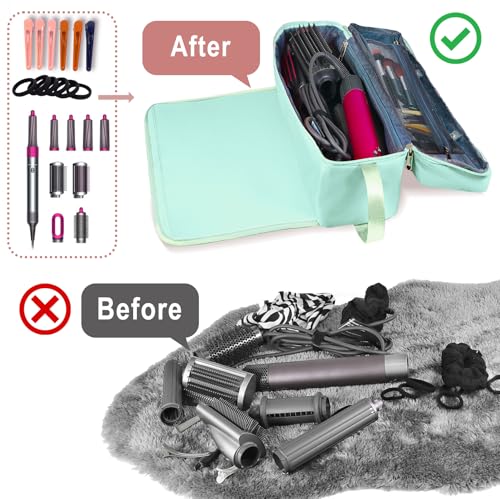 FAMOPLAY Hair Tools Travel Bag with Heat Resistant Mat, Large Organizer