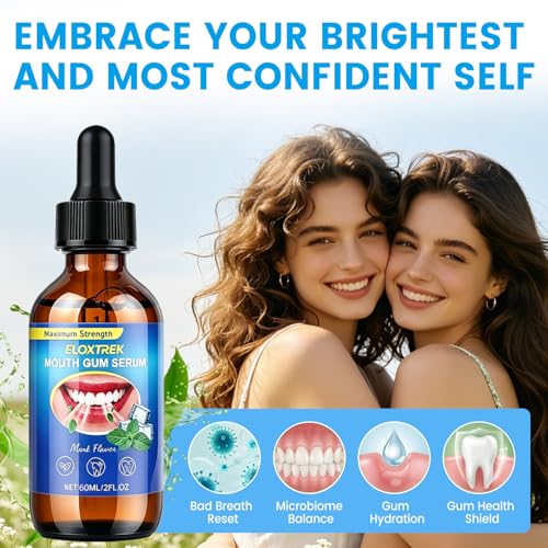 ELOXTREK Gum Restore Drops – Natural Oral Care for Receding Gums, 2 Fl Oz