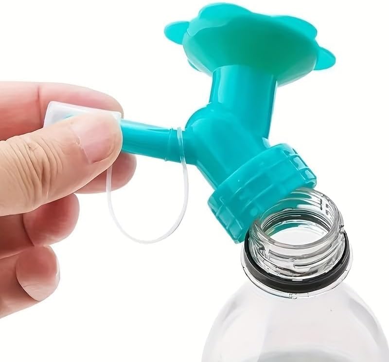 Dual Head Bottle Watering Sprinkler - 2-in-1 Nozzle Sprayer for Seedlings, Indoor Plants & Garden Pots