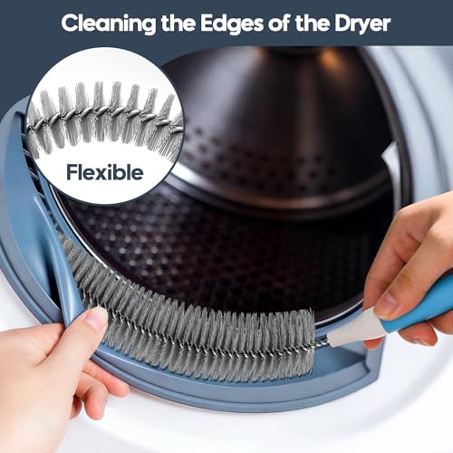 5-Piece Dryer Vent Cleaner Kit - Lint & Crevice Brush Set