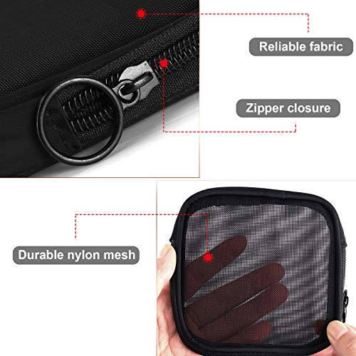 Weewooday 4 Pack Mesh Makeup Organizer Bags - Portable Travel Toiletry Pouches
