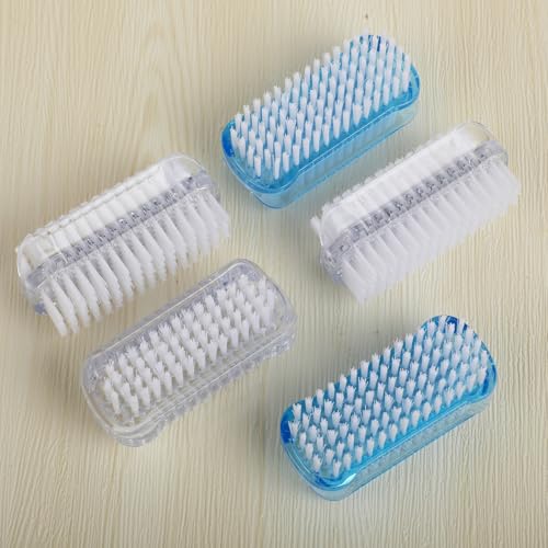 Dual-Sided Nail Brush Set - 5 Pack for Clean Fingernails & Toes