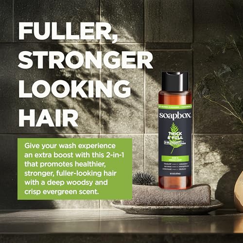Soapbox Men’s 2-in-1 Shampoo & Conditioner Variety Pack – Oak & Cedar Leaf / Tea Tree & Eucalyptus