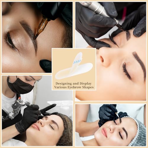 Dynvue 20pcs Tattoo Practice Eyebrow Stickers - Realistic Silicone Skin