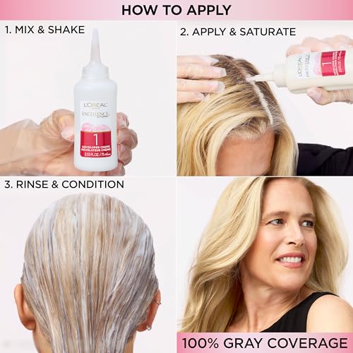 L'Oreal Paris Excellence Crème Hair Dye, 5 Medium Brown - 100% Gray Coverage