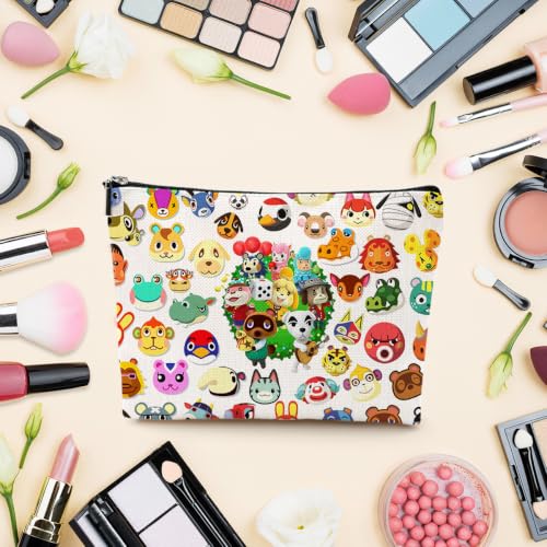 LONGXIN Animal Villager Makeup Bag - Large Capacity Cosmetic Organizer