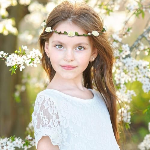 Dizila Flower Crown Headbands Set for Women Girls Teens - Wedding, Festival & Party Accessories