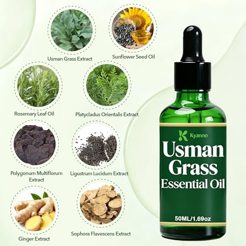 Kyanno Usman Grass Hair Oil for Men & Women - Strengthening & Nourishing