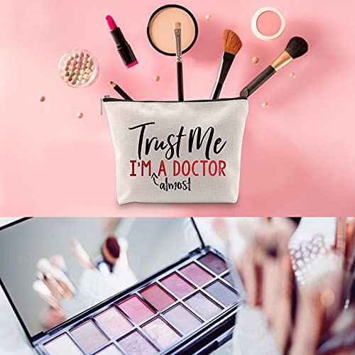 Doctor Graduation Makeup Bag - Trust Me I'm Almost A Doctor