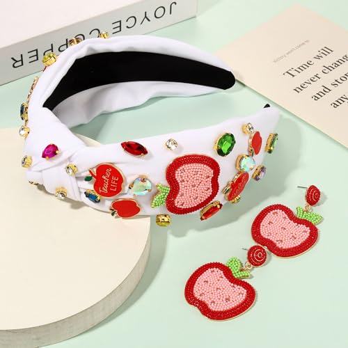 ANGLESJELL Beaded Pencil Knotted Headband for Women - Pattern F