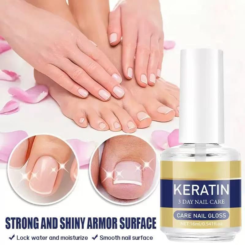 Keratin Nail Treatment - Strengthening Nail Care Oil with Aloe Vera & Lavender | Repairs Weak Nails (1pc)