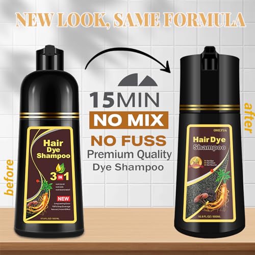 Cherry Brown Hair Dye Shampoo - 3-in-1 Color & Care Solution