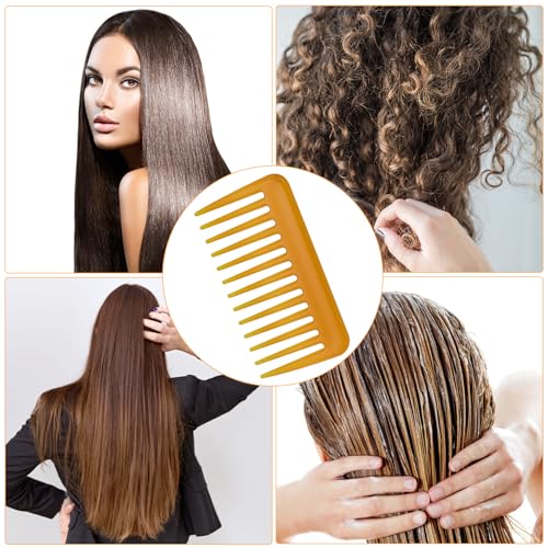 Portable Wide Tooth Comb for Curly Hair | Travel Detangling Tool